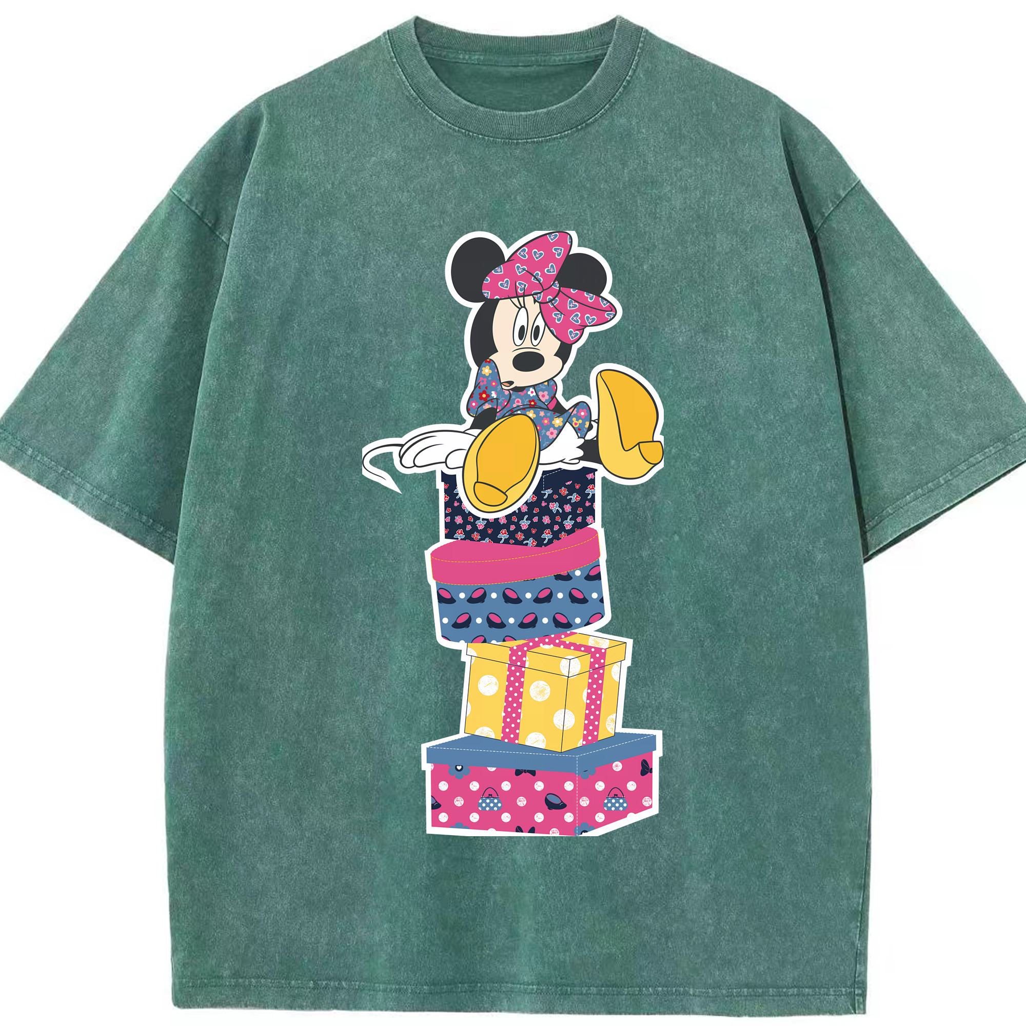 （画像用） ミッキーマウス Mickey Mouse 綿100% ヴィンテージ風 半袖Tシャツ（フロントプリント）